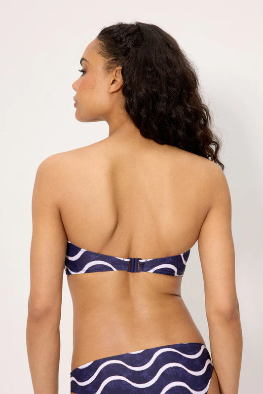 Costume da bagno donna bikini a fascia con ferretto coppa C e slip Ysabel Mora 83221