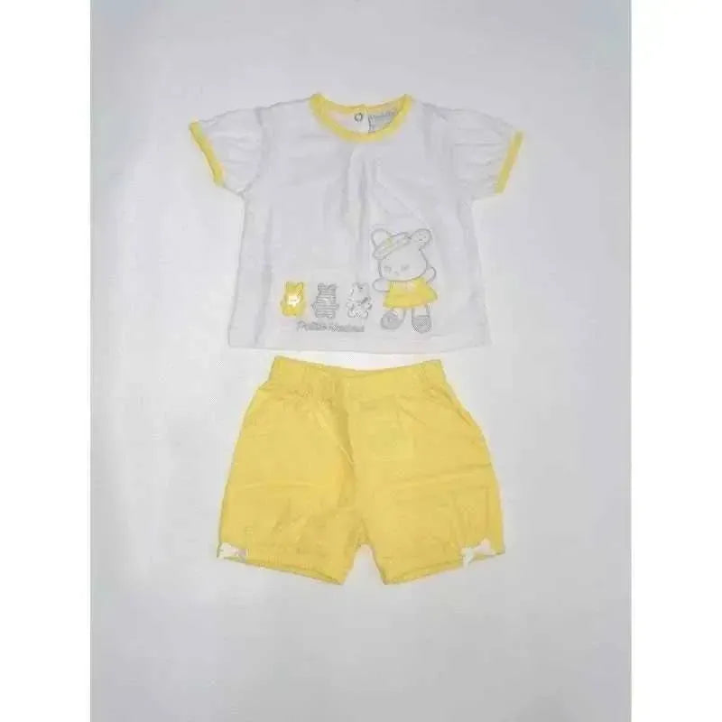 Completo corto neonata bambina Pastello CCT11M