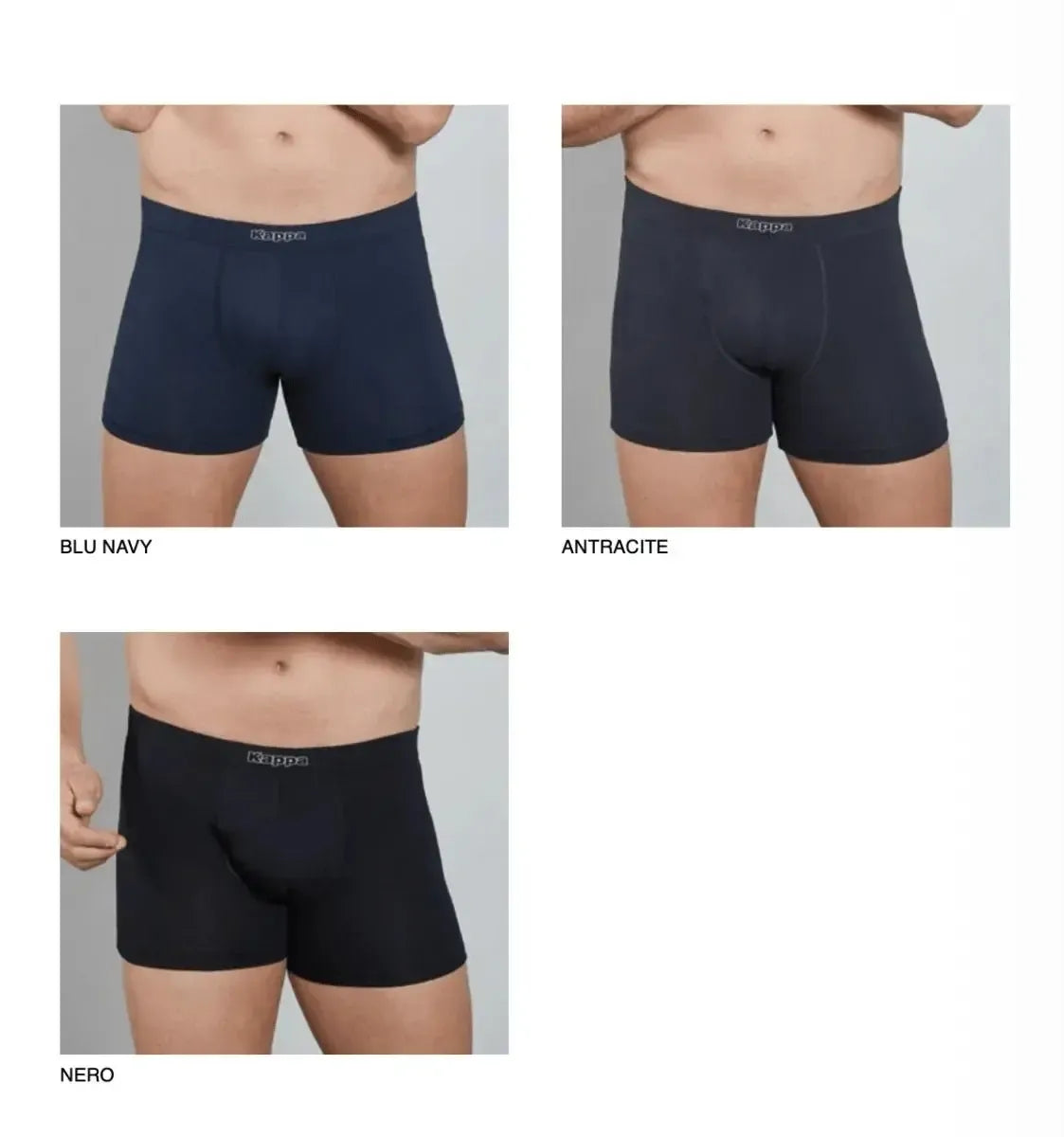 Confezione da 3 Boxer uomo Kappa cotone bielastico K1222