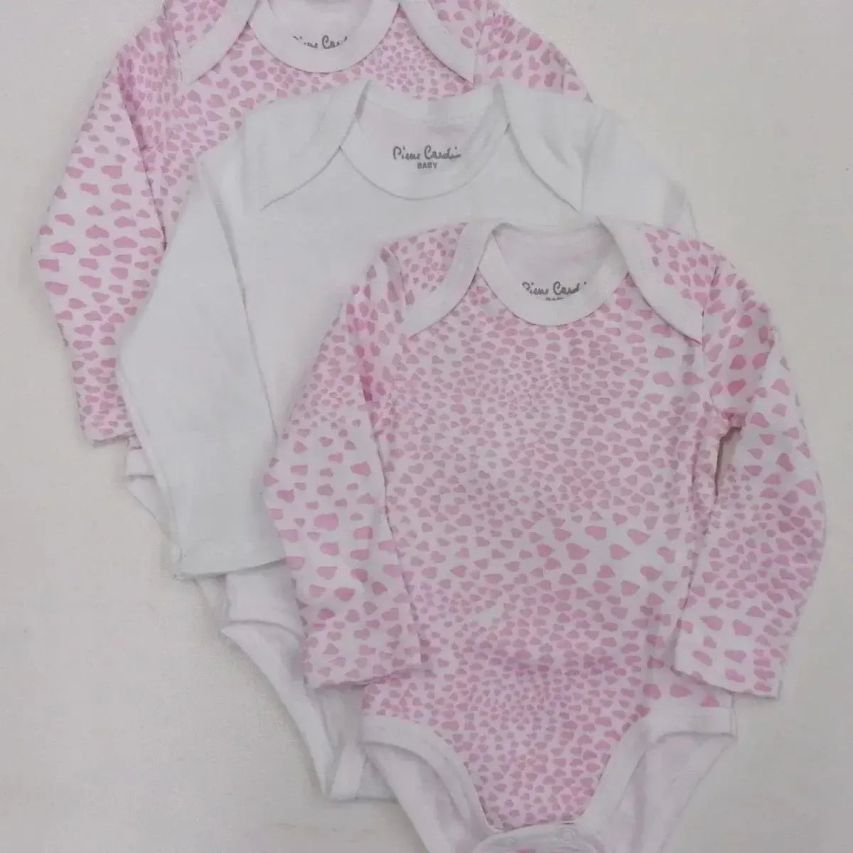 Confezione da 3 body neonata manica lunga Pierre Cardin caldo cotone PCKB3.213