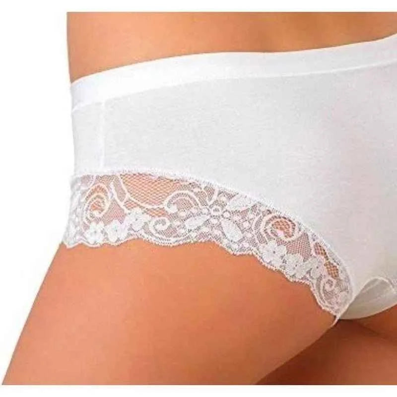 Confezione da 3 slip donna Jadea con riporti in pizzo 522