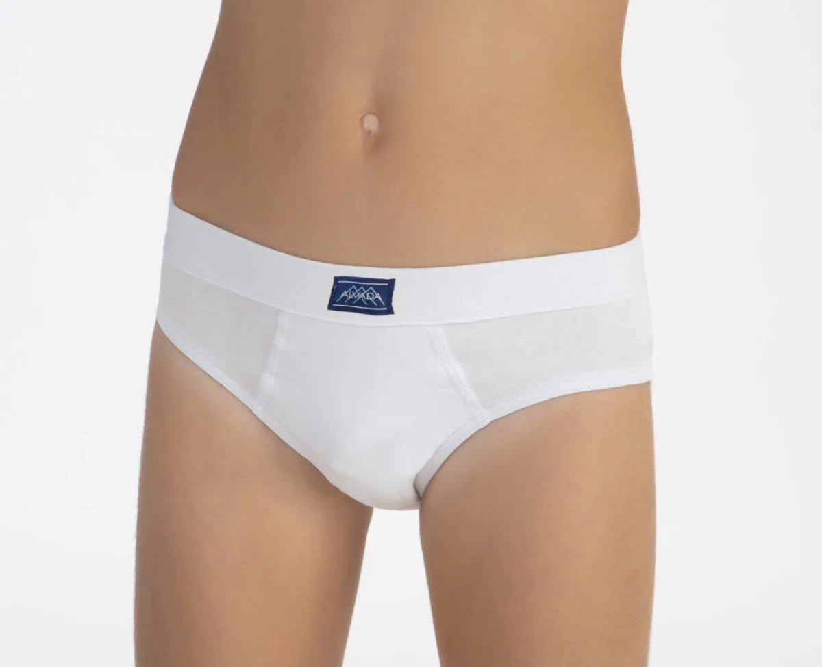 Confezione da 6 slip bambino in cotone bielastico Alvada U703