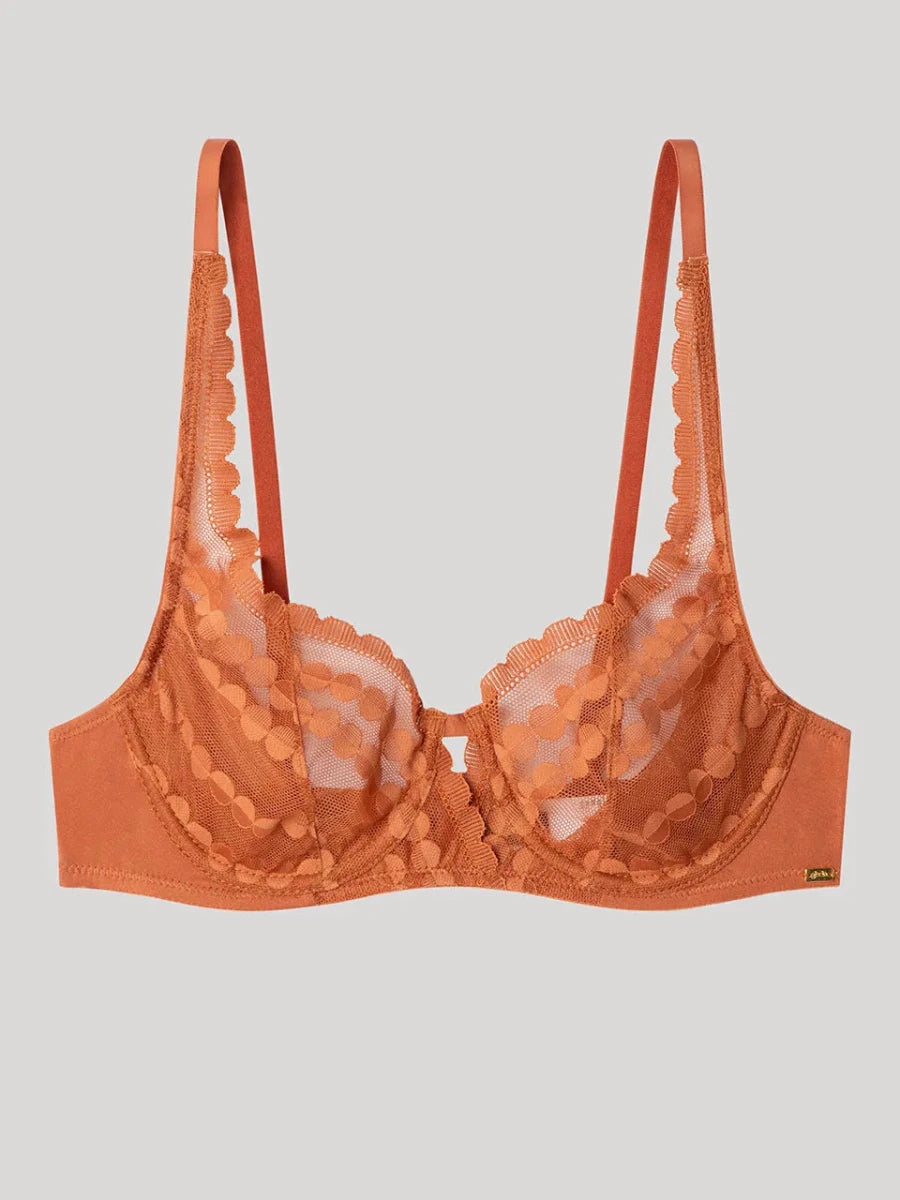 Coordinato reggiseno balconette con ferretto e brasiliana Gisela 10128