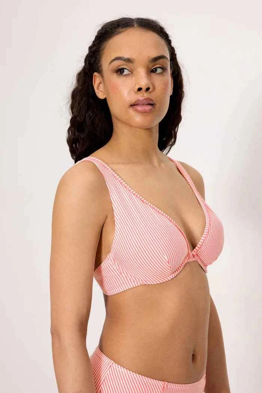 Costume da bagno donna bikini con ferretto coppa C e slip midi snellente Ysabel Mora 83366