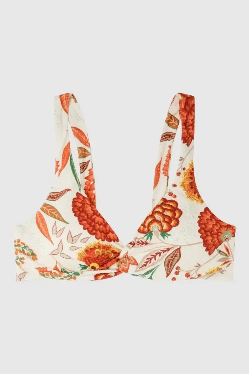 Costume da bagno donna bikini coppa B senza ferretto e slip vita alta Gisela 2/30108