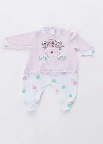 Gary Tutina Neonata bambina 100% cotone tinta unita con stampa P7005