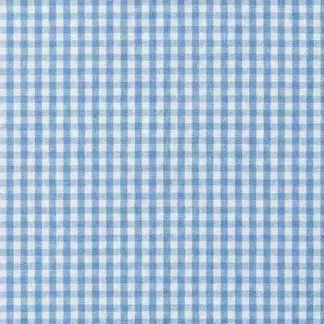 Grembiule asilo quadretti azzurri bambino con abbottonatura laterale Siggi ricamo Car 3888