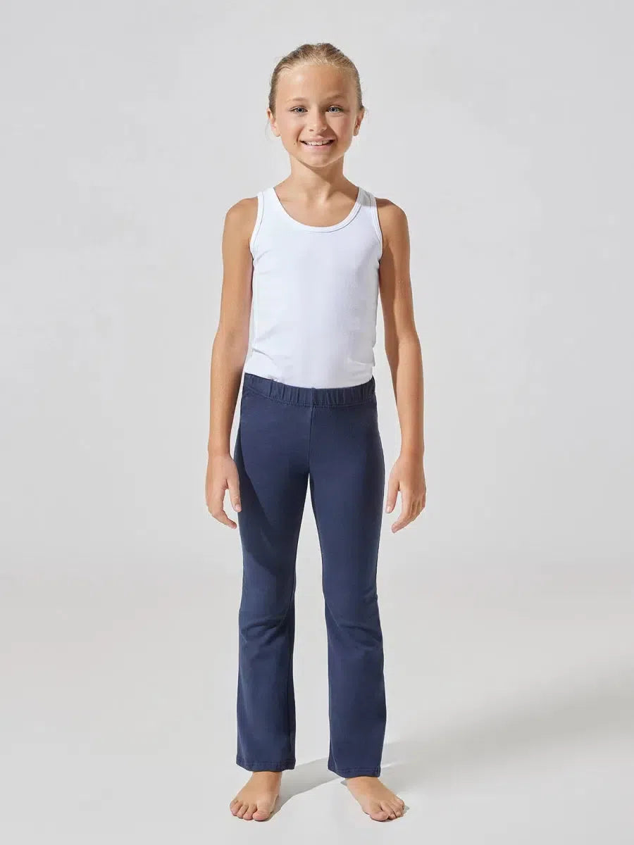 Leggings bambina a zampa Jadea cotone bielastico 266