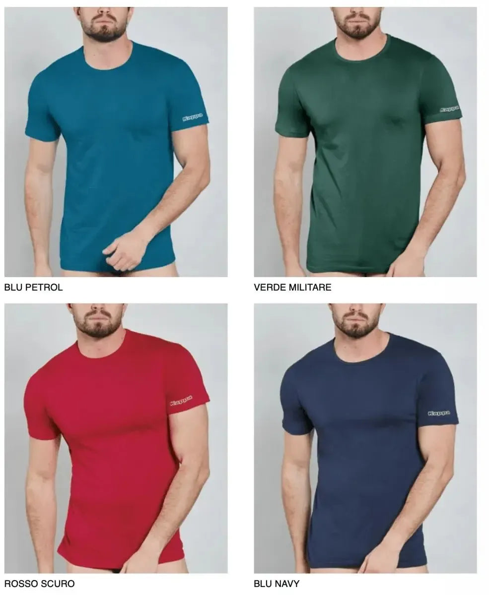 Maglia mezza manica colorata uomo Kappa 100% cotone pettinato K1305