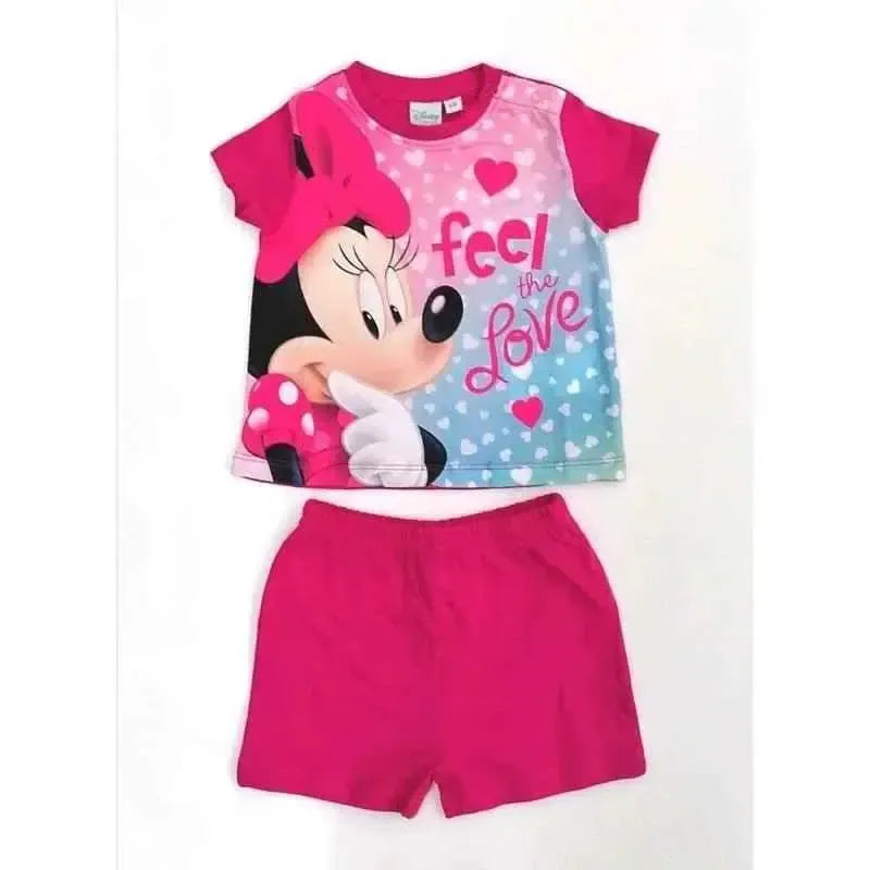 Pigiama bambina cotone Minnie Disney baby corto SE0372