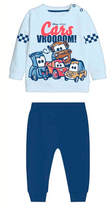Pigiama caldo cotone Cars interlock neonato bambino DY32P0311