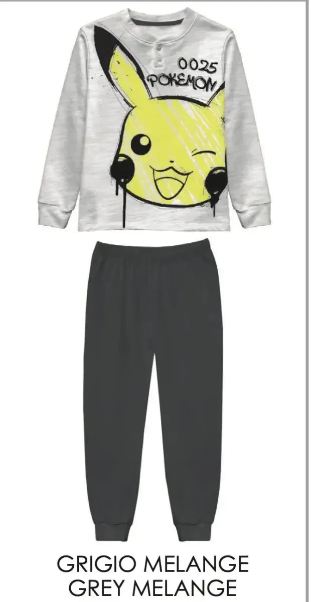 Pigiama caldo cotone Pokemon interlock bambino baby PK40Z1688