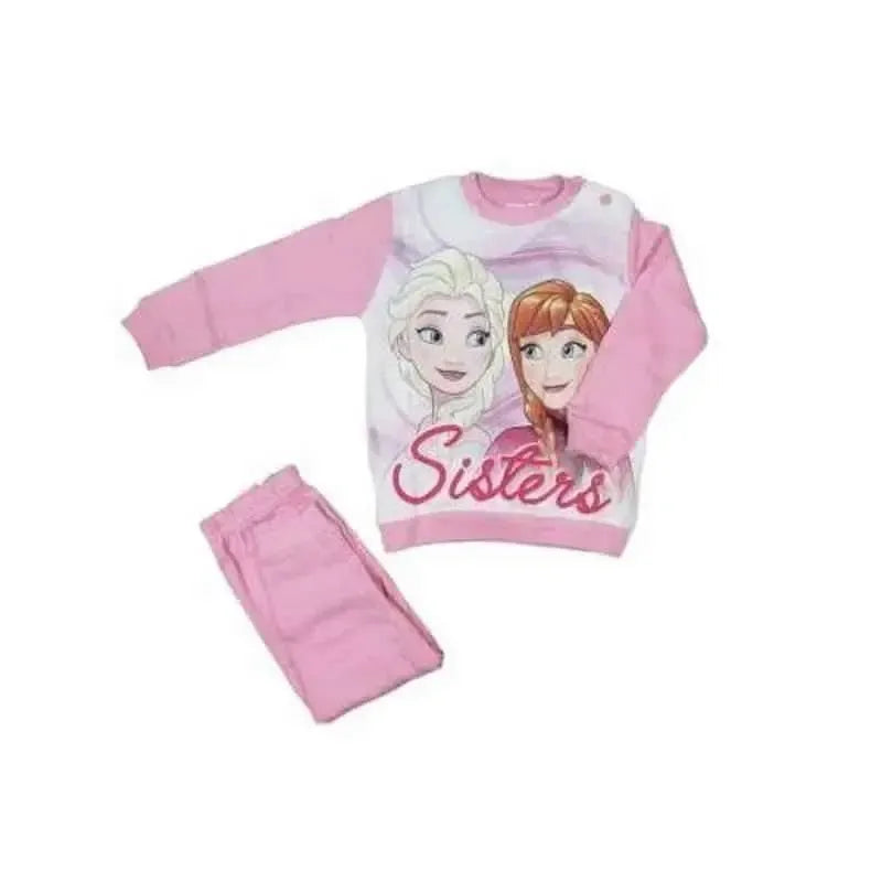 Pigiama caldo cotone neonata bambina Frozen Disney interlock 45715