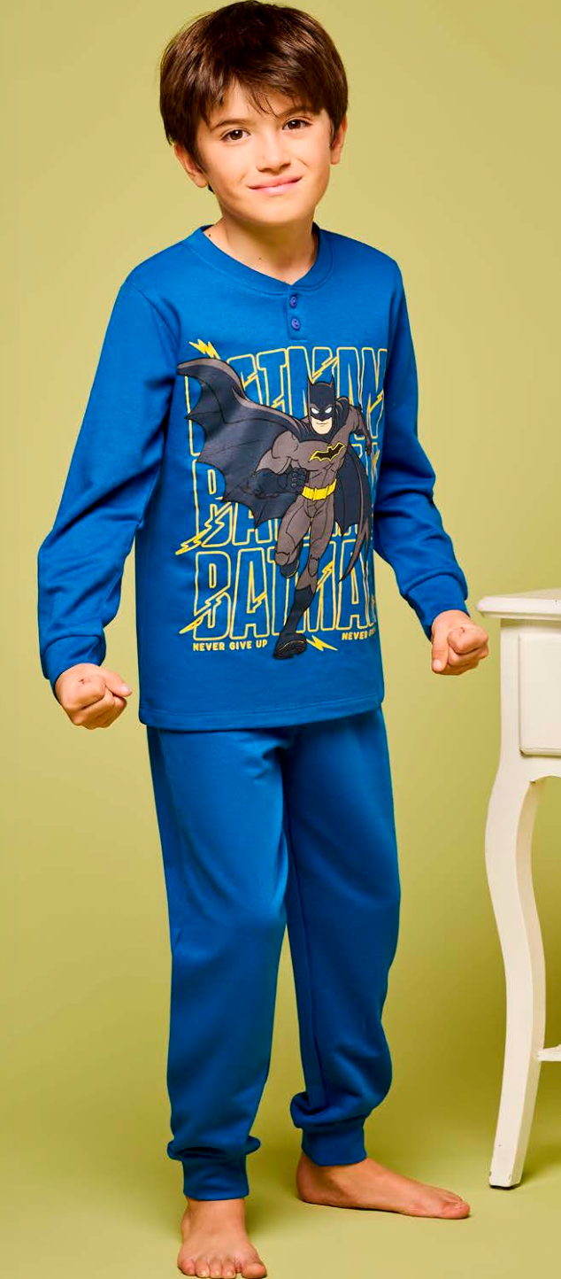 Pigiama cotone felpato Batman bambino baby DC40Z0410