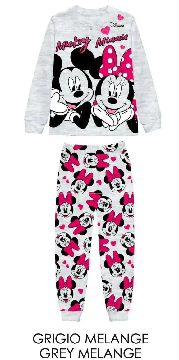 Pigiama cotone felpato Minnie bambina baby DY50A3581