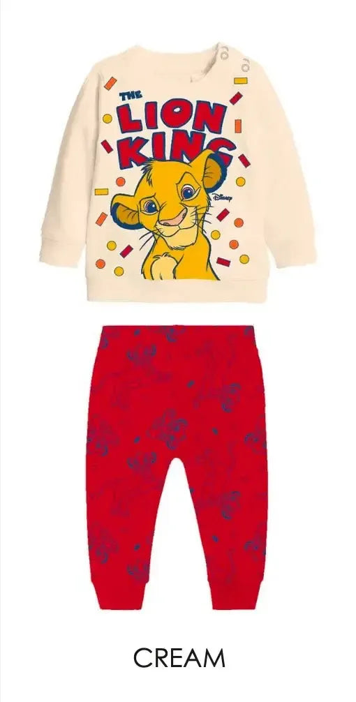 Pigiama cotone felpato Re Leone Disney neonato bambino DY32B8047
