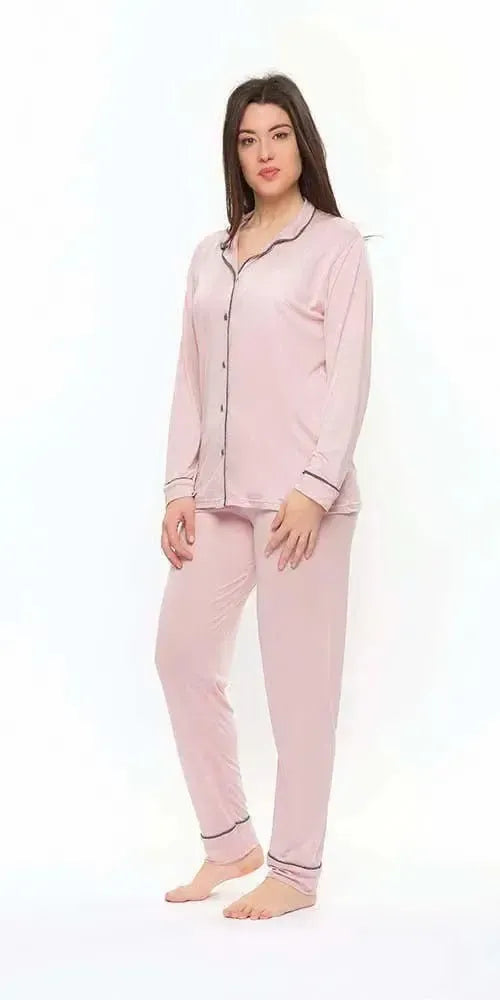 Pigiama donna aperto invernale viscosa Gary S50176