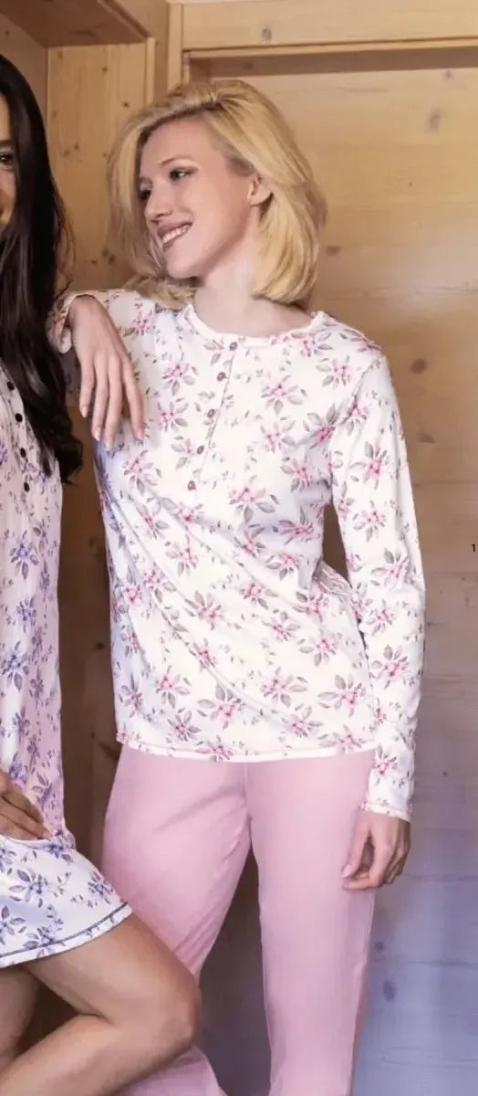Pigiama donna in caldo cotone serafino Sièlei FL15 Florence