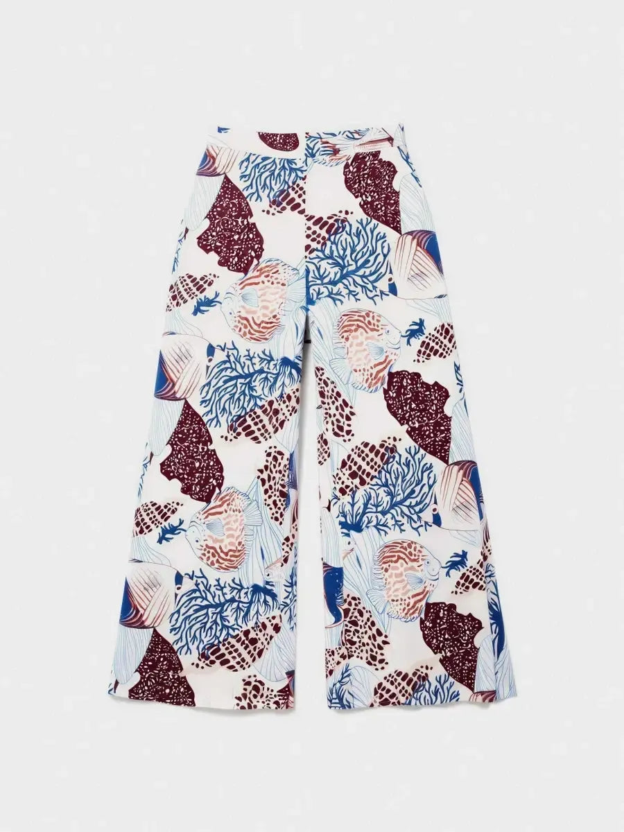 Pigiama donna manica corta a V pantaloni lunghi in modal Gisela 20374/20398