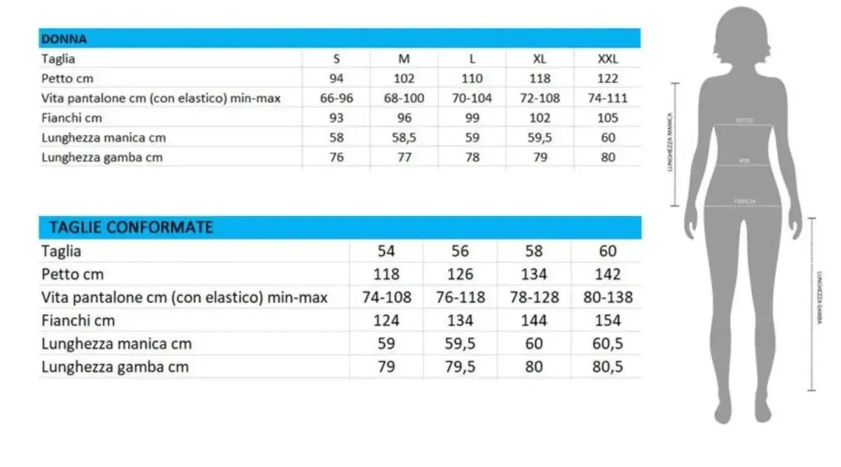 Pigiama donna serafino invernale interlock V50001CONF calibrato
