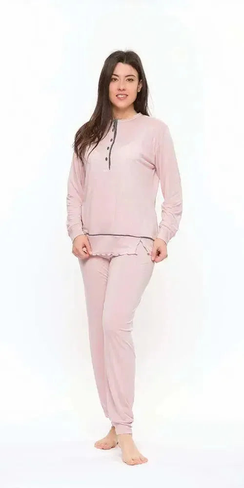 Pigiama donna serafino invernale viscosa Gary S50175