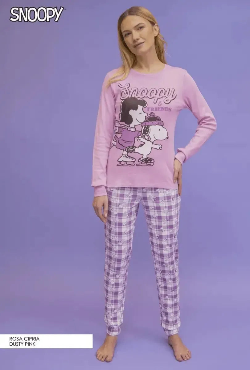 Pigiama interlock ragazza Snoopy PND2701C