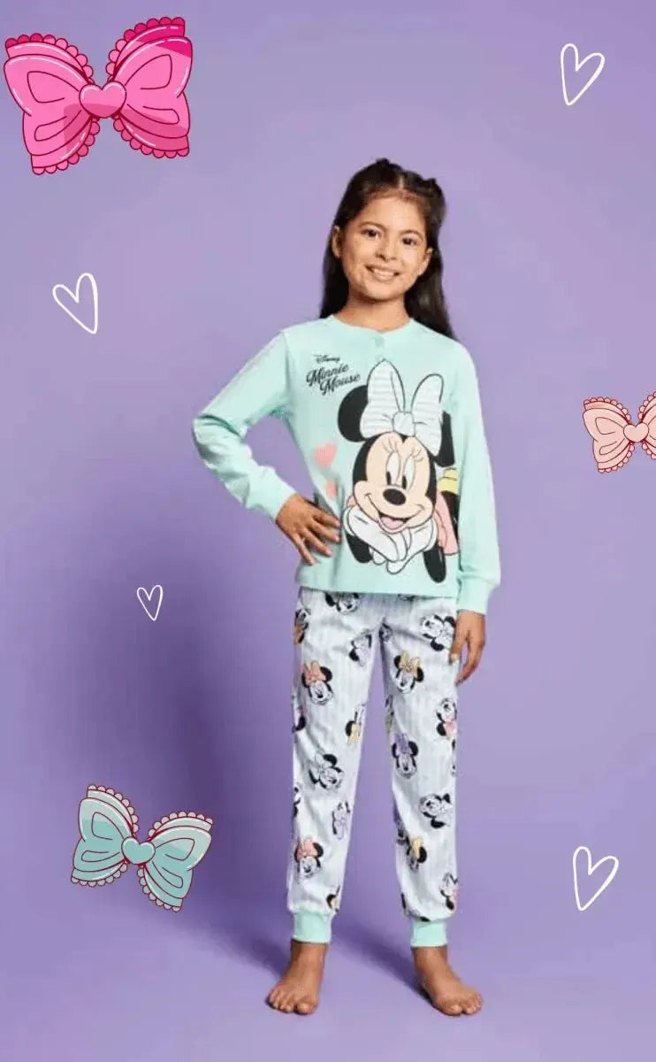 Pigiama puro cotone Minnie Disney estivo bambina DY50L7393