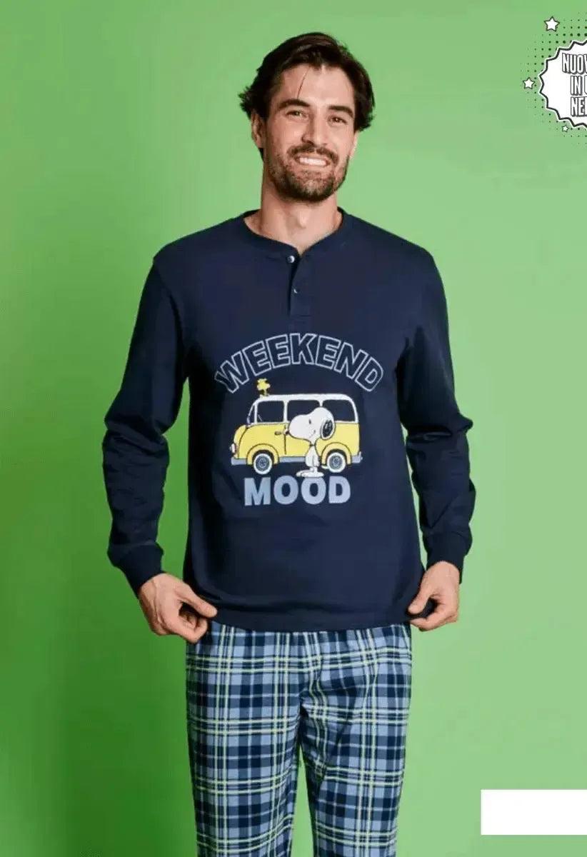 Pigiama puro cotone uomo Snoopy PNG4823