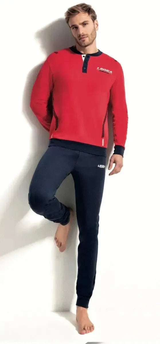 Pigiama uomo Legea caldo cotone interlock PG44228