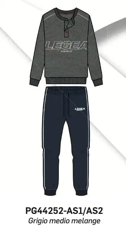 Pigiama uomo Legea caldo cotone interlock PG44252