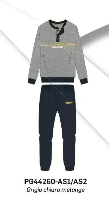 Pigiama uomo Legea caldo cotone interlock PG44260