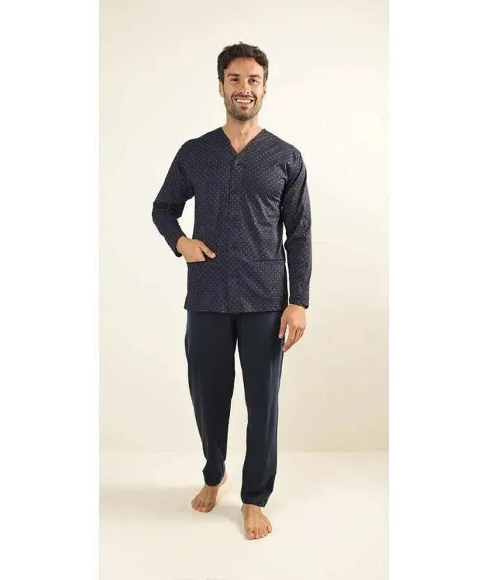 Pigiama uomo aperto Gary calibrato jersey puro cotone Z60021CONF