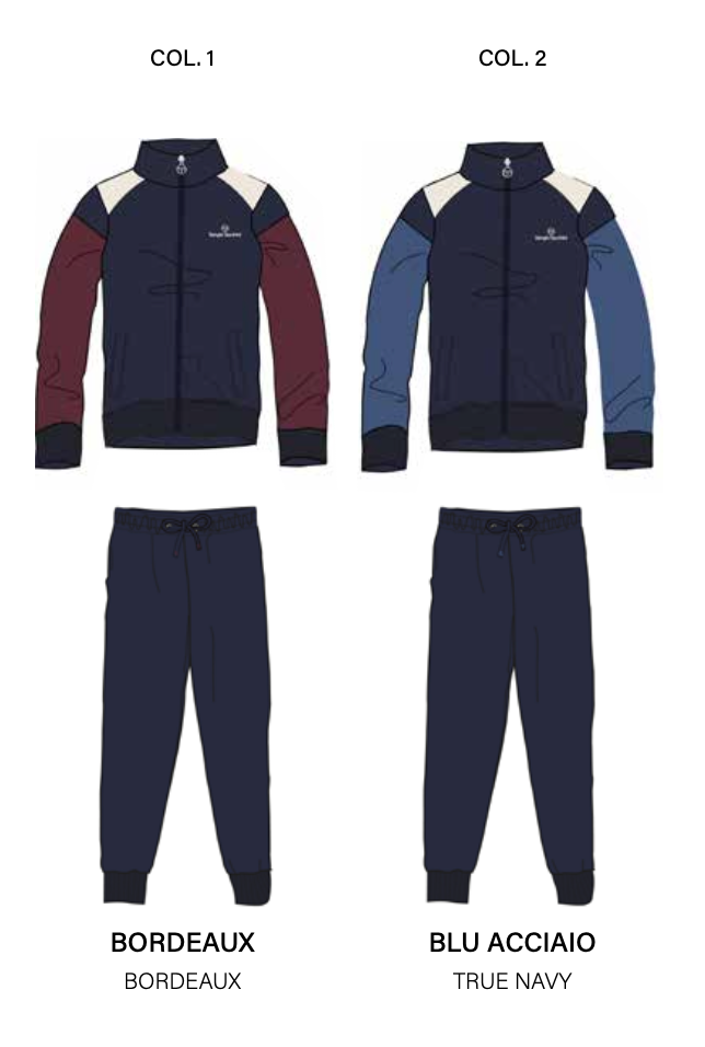 Tuta uomo zip felpata Sergio Tacchini 80B49/80A49