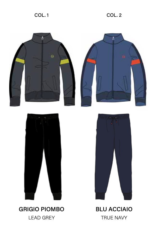 Tuta uomo zip felpata Sergio Tacchini 80B48/80A48