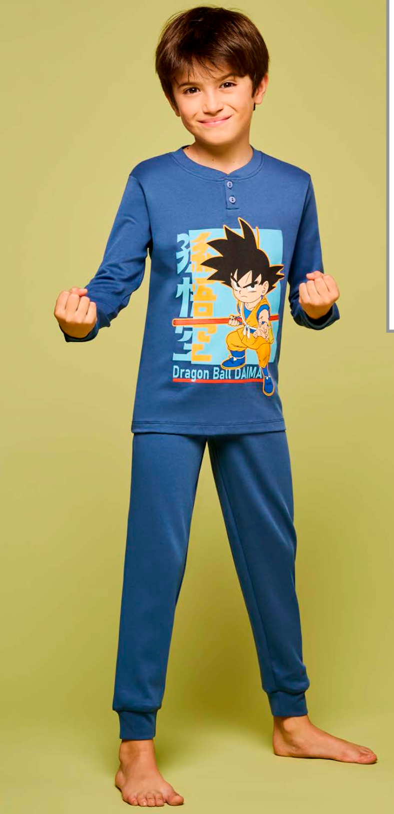 Pigiama caldo cotone Dragon Ball interlock bambino baby DB40Z0396
