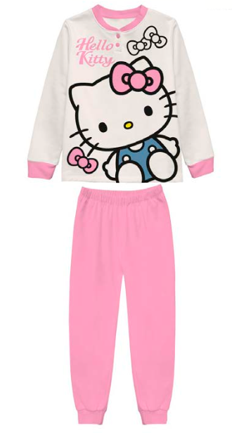 Pigiama caldo cotone Hello Kitty interlock bambina baby HK50A5554