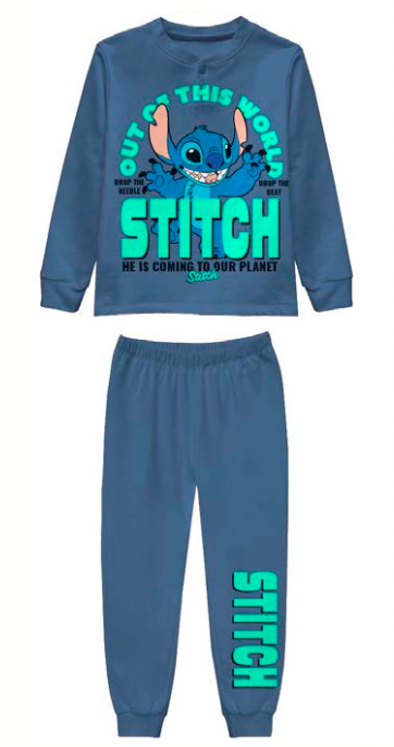 Pigiama cotone felpato Lilo&Stitch bambino baby DY40G4910