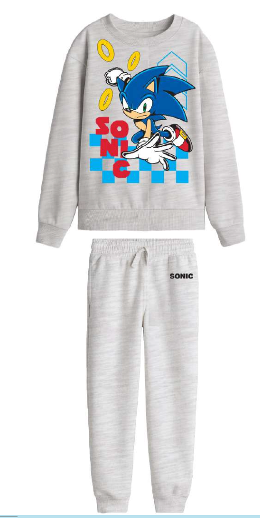 Tuta cotone felpata Sonic bambino baby SC85K9159