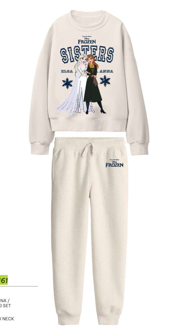 Tuta cotone felpata Frozen bambina baby DY76K9161