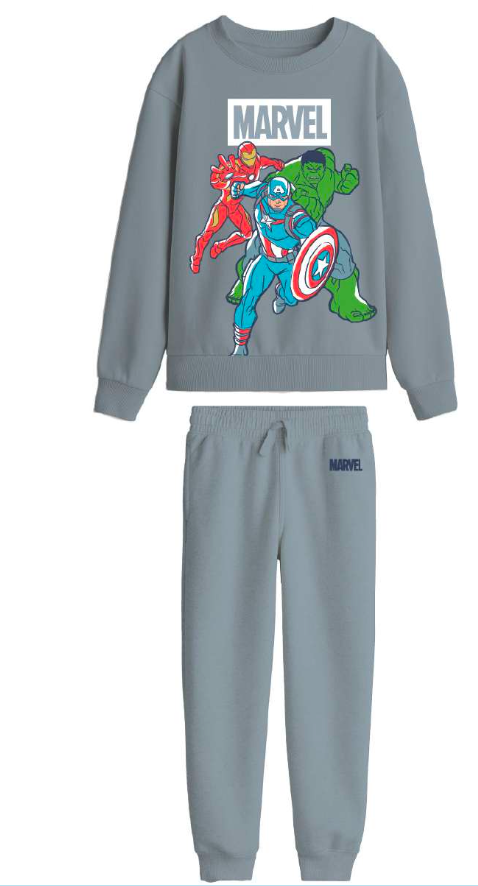 Tuta cotone felpata Avengers bambino baby MV85K9158