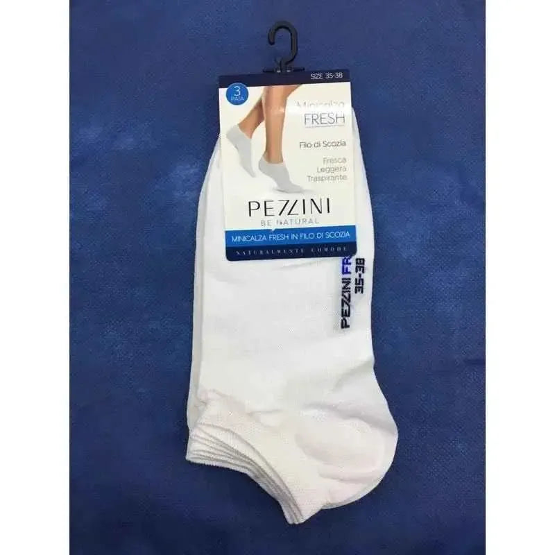 Tris minicalza fantasmino Uomo/Donna Filo di Scozia Pezzini fresh MCZ-103