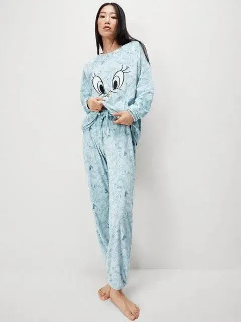 Tuta/Pigiama donna Gisela girocollo micropile 20102 Looney Tunes