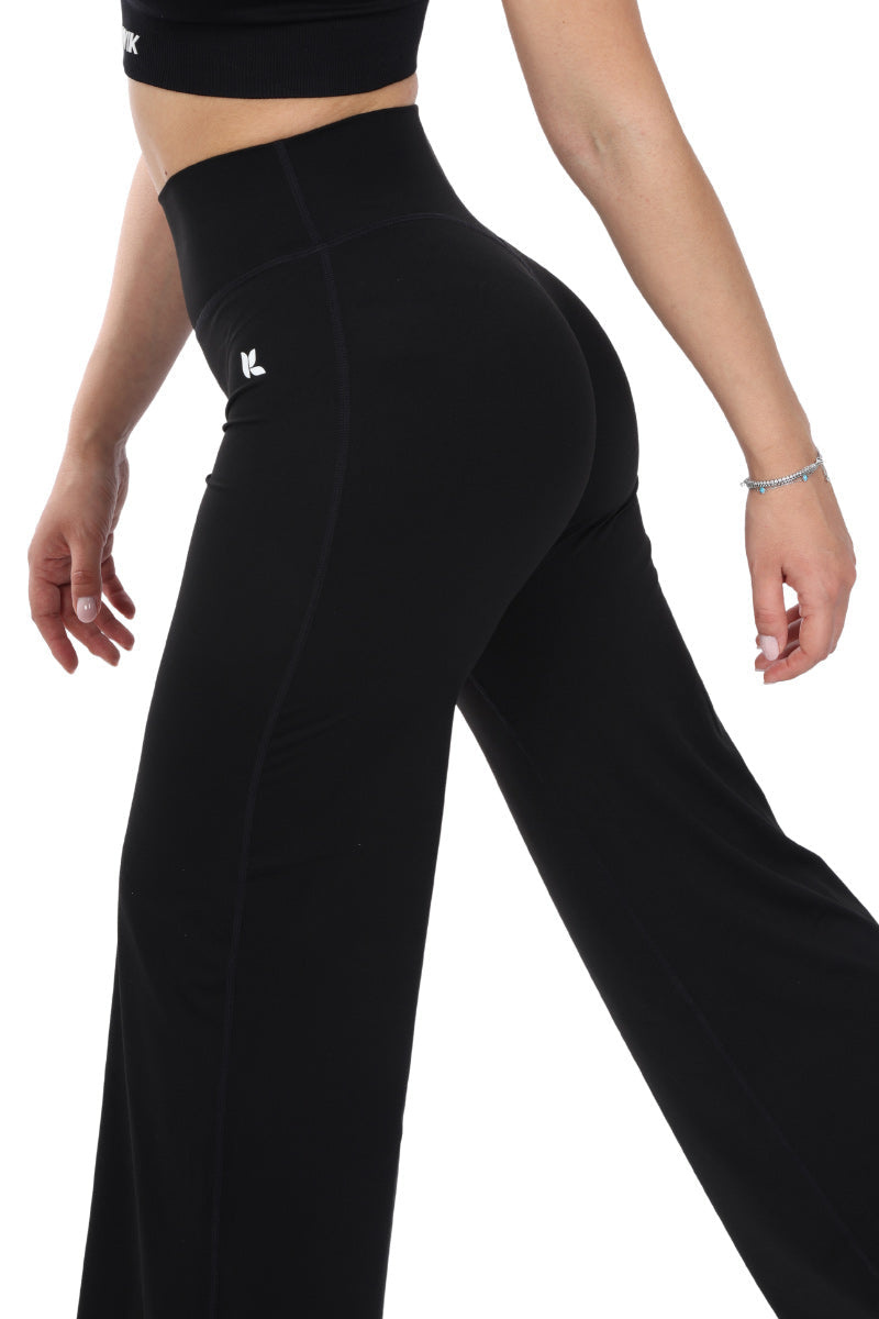 Leggings nero a gamba larga FLARE