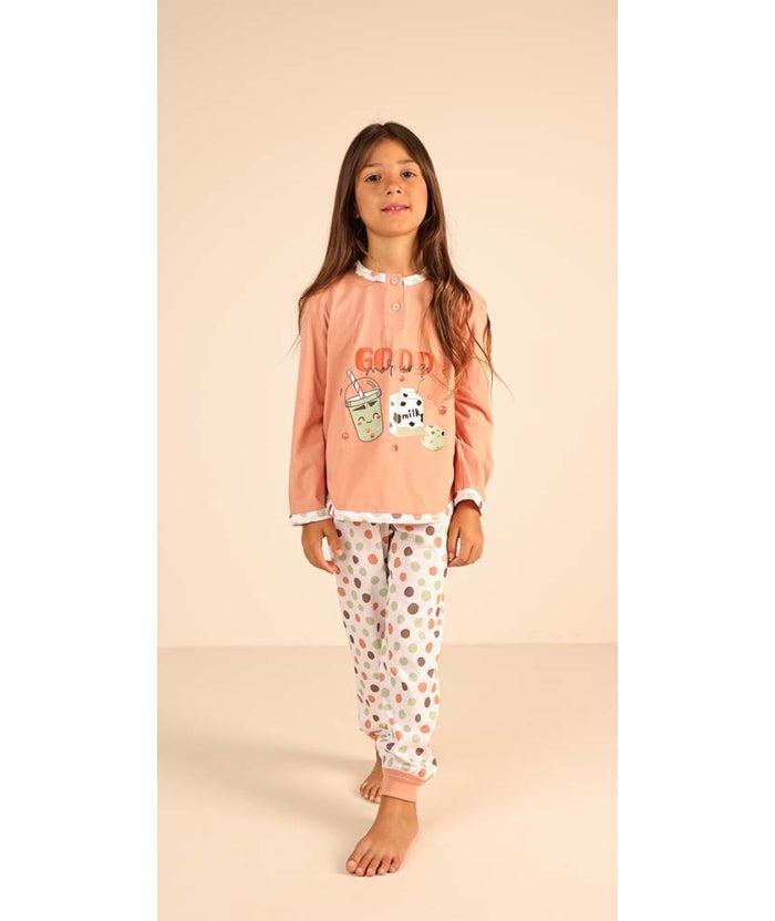 Pigiama Gary bambina/ragazza manica lunga 2 bottoni Z30006