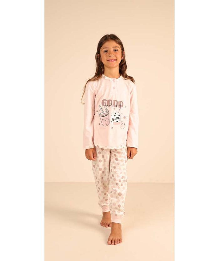 Pigiama Gary bambina/ragazza manica lunga 2 bottoni Z30006