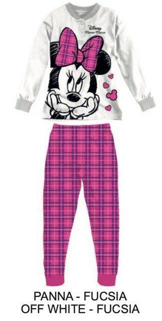 Pigiama caldo cotone Minnie Disney interlock bambina baby DY50A1443 - Caos Intimo Donna - Uomo - Bambini - Casa - Disney