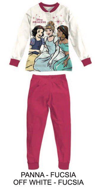 Pigiama caldo cotone Principesse Disney interlock bambina baby DY50A6374 - Caos Intimo Donna - Uomo - Bambini - Casa - Disney