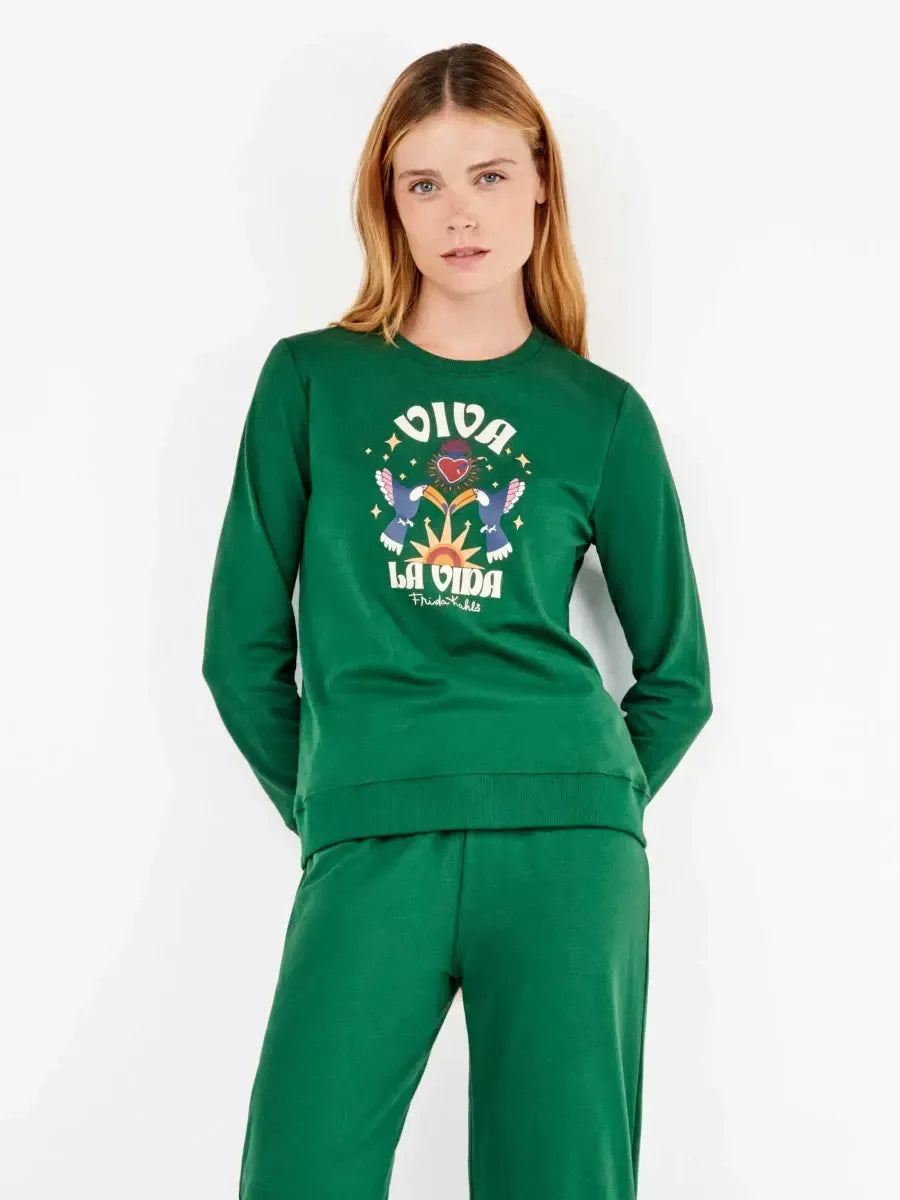 Pigiama donna Gisela girocollo in caldo cotone 20361 Frida Kahlo - Caos Intimo Donna - Uomo - Bambini - Casa - Gisela