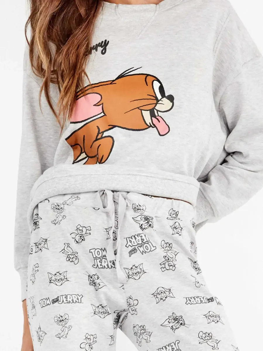 Pigiama donna Gisela girocollo in caldo cotone Tom & Jerry 20348 - Caos Intimo Donna - Uomo - Bambini - Casa - Gisela