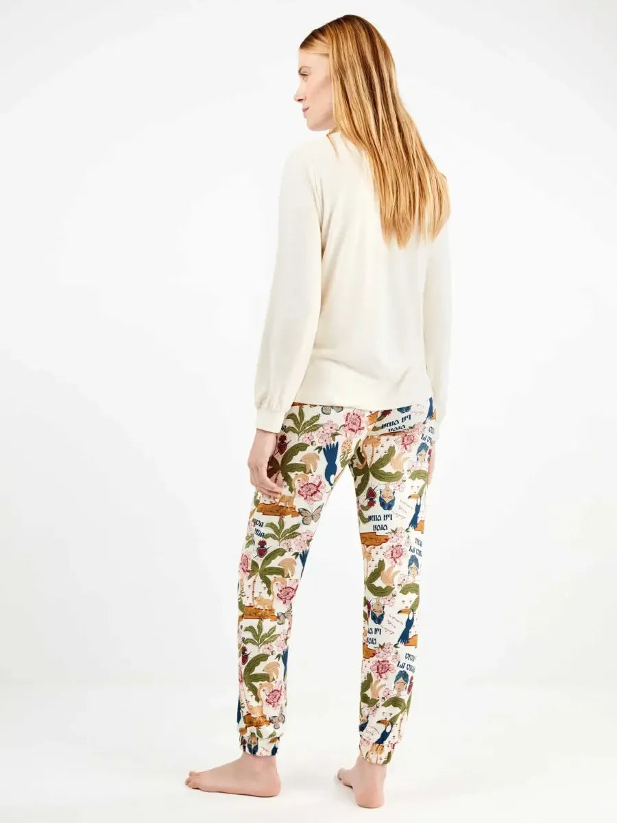 Pigiama donna Gisela girocollo in maglia calda 20360 Frida Kahlo - Caos Intimo Donna - Uomo - Bambini - Casa - Gisela